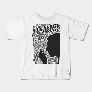 Serge Gainsbourg - Discographie Kids T-Shirt